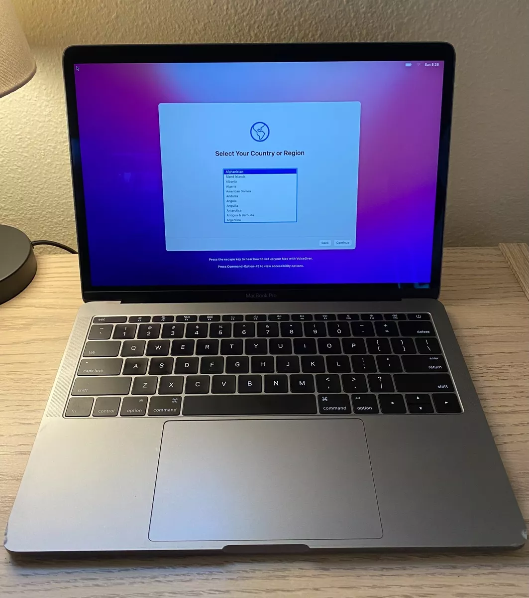 MacBook Pro  inch, , Two Thunderbolt 3 ports, space gray, Retina  Display