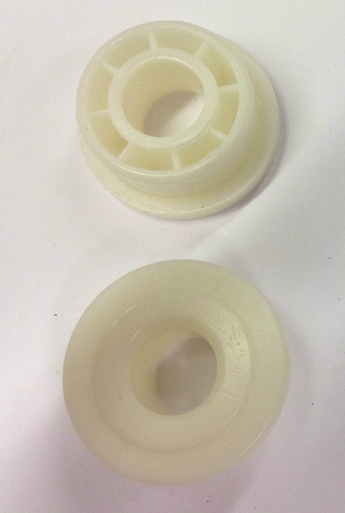 2x MOUNTFIELD SP183 LAWNMOWER PLASTIC WHEEL INSERTS 122034508/0