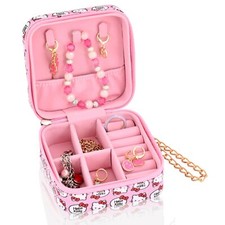 Fast Forward Sanrio Hello Kitty Jewelry Box for Women Multiple Compartment ...