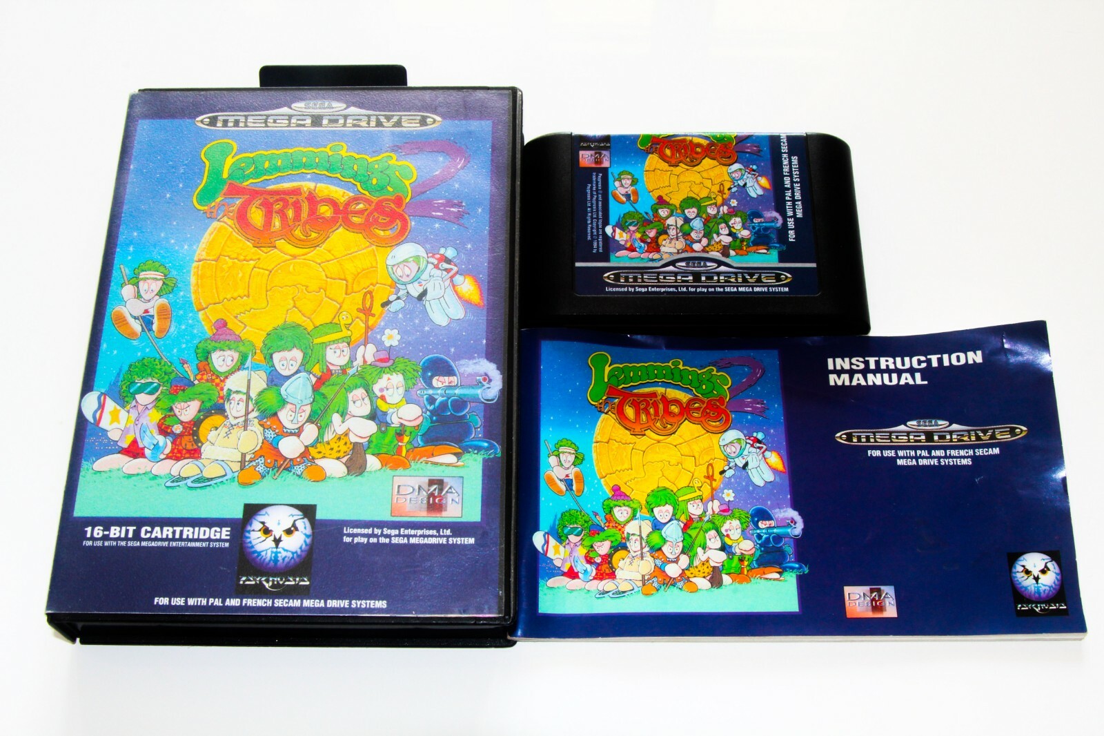 LEMMINGS 2 - THE TRIBES - SEGA MEGADRIVE - COMPLETE 