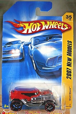 2007 Hot Wheels #35 New Models 35/36 SHELL SHOCK Burnt Orange w/Black OH5 Spoke
