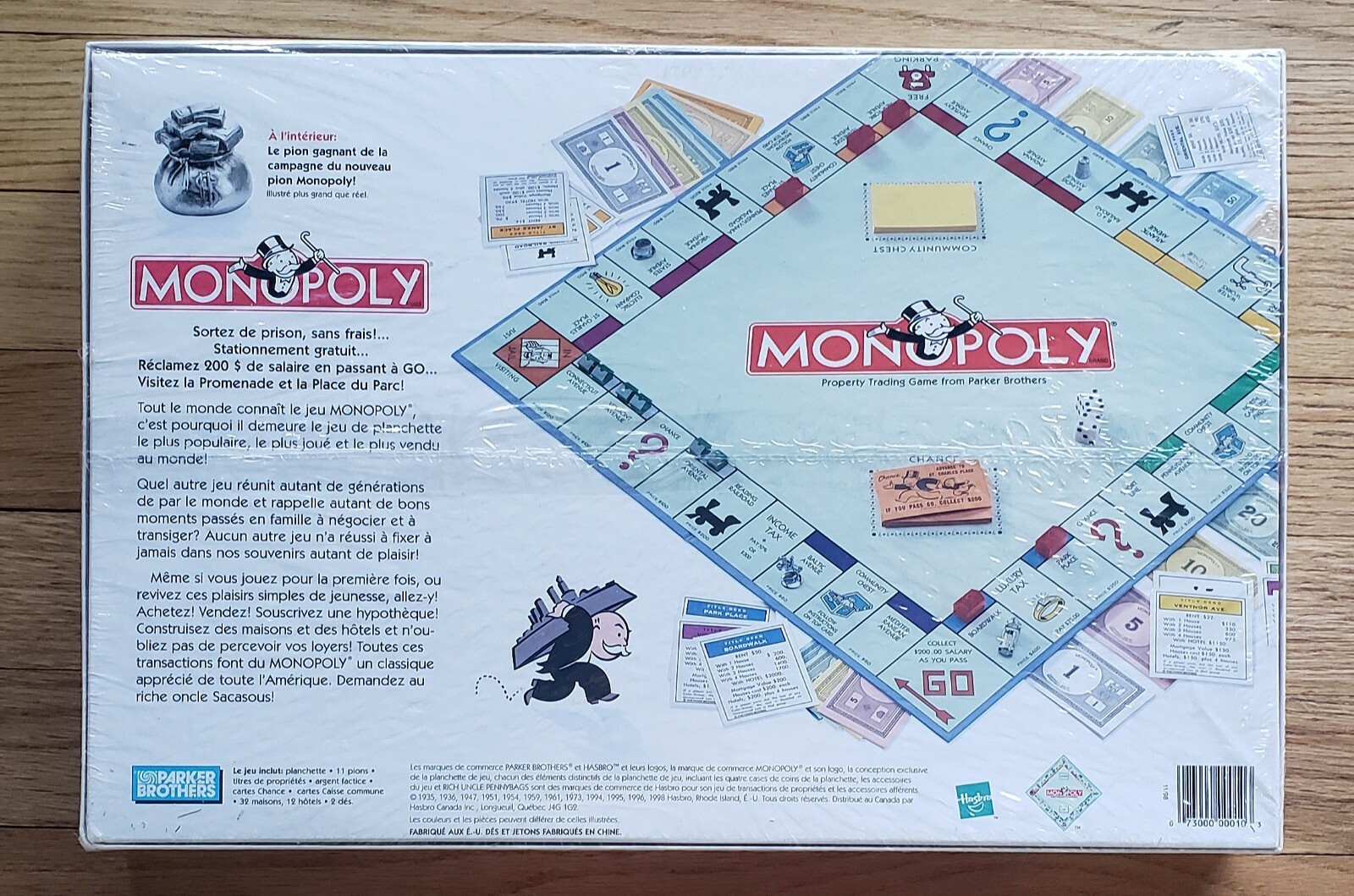 NEW Monopoly FRENCH LANGUAGE US EDITION 1998 Game Brand New Sealed NIB ...