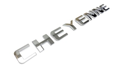 1PC CHROME CHEYENNE REPLACEMENT FOR CHEVVY TRUNK REAR EMBLEM TAILGATE BADGE NAME
