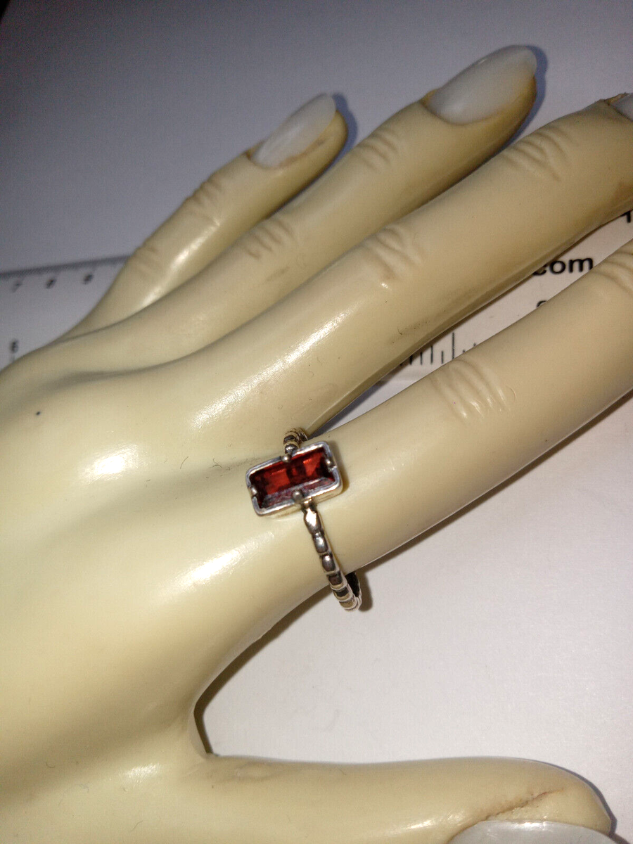 PZ ISRAEL 925 9MM SETTING RECTANGLE RING SIZE