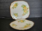 Set of 2 Royal Albert Tea Rose Yellow Square Salad Plates — photo 2