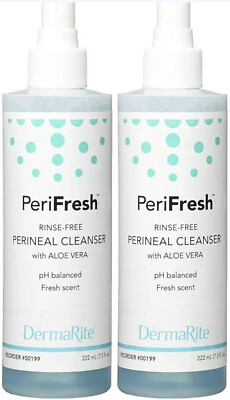 2 pack Peri-Fresh Perineal Cleanser Deodorizer 7.5oz each for Incontinent Care