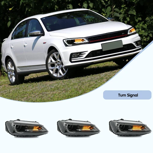 VLAND LED Headlights Fit 2011-2018 VW Jetta MK6 With Demon eye Lamp Assembly - Bild 6 von 9