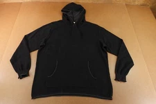 The Normal Brand Mens Size XXL Black Cotton Pocketed Hooded Pullover Sweater