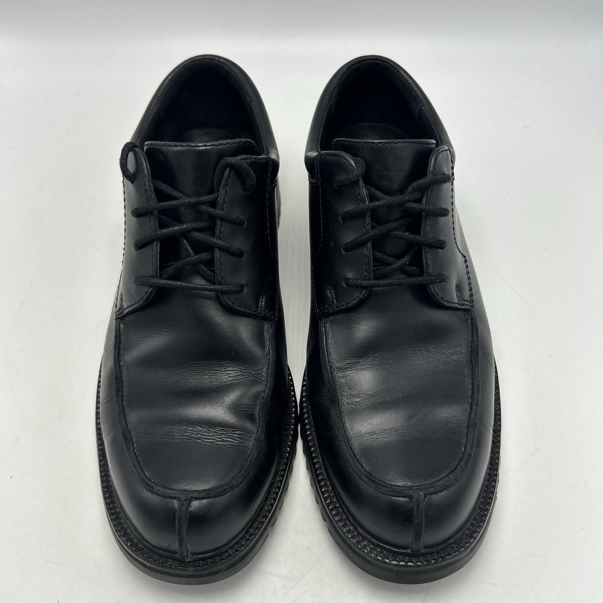 Cole Haan Country‎ Black Leather Lug Sole Oxford Shoes Mens  display picture 1