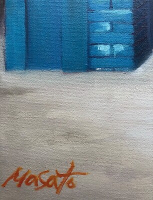 Japanese artist Masato original oil on canvas painting | eBay
