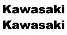 Fits Kawasaki Sticker Vinyl Decal Power sports Racing Motorcycle Set of 2