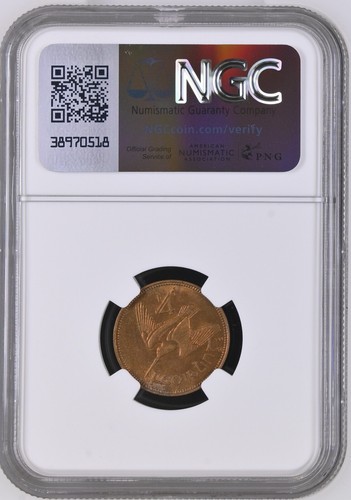 Irland 1937 | Irish 1/4d | Farthing | Woodcock | KM.1 | MS 64 - Bild 2 von 2