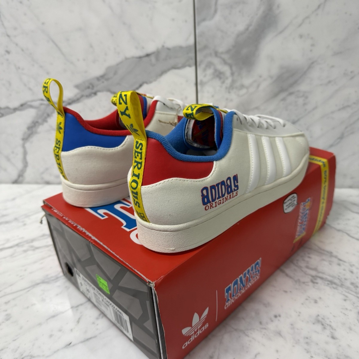 Size 9 - Tony's Chocolonely x adidas Superstar White | eBay