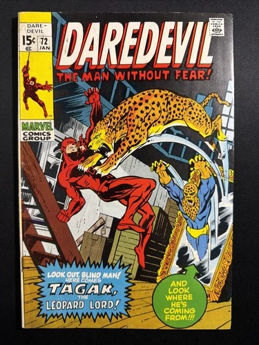 Daredevil #72 1971 Bronze Age 1st Print Vintage Marvel Comics VG *A2
