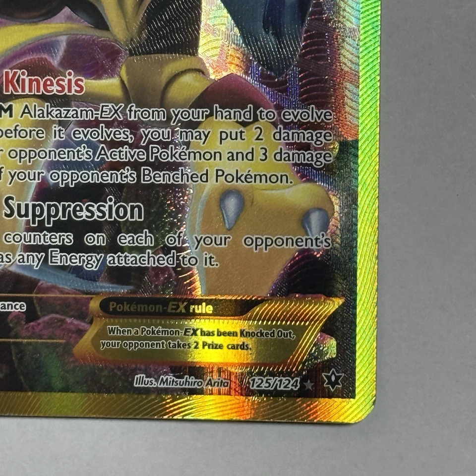 Alakazam EX Fates Collide 125/124 Full Art Holo Secret Rare Pokémon TCG Card - Image 4 of 4