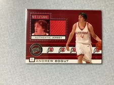 2005-06 Press Pass - Authentic Jerseys Andrew Bogut #JC/AB /600 (MEM, RC)