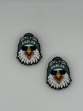 NFL Philadelphia Eagles Football Team For Crocs Shoe Charms Jibbitz - 2pieces