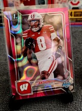 topps bowman chrome vinny anthony ii wisconsin badgers #171 1st bowman football…