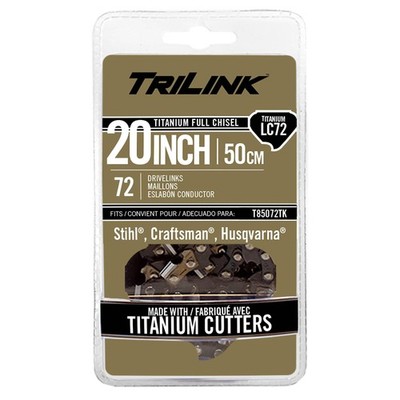 Titanium Chain Pre-Cut Loop 72 Dl 3/8'', .050'', Chisel Reduced Kickback T85072TK