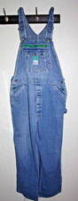 Vtg. Liberty Overalls light wash Blue Denim Bib Carpenter/ Painter/Farm 38x28