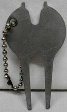Vintage Metal Golf Divot Repair Tool Keychain