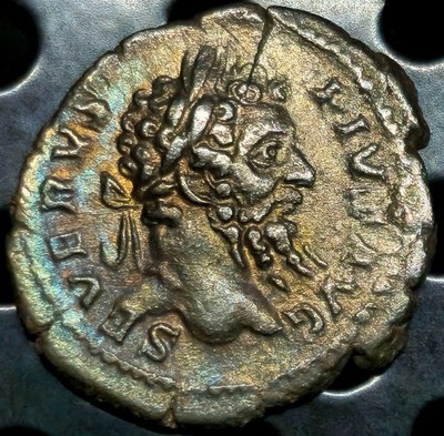 1 Denarius ND (196-197) Septimius Severus FORT REDVC; Fortuna Roman Empire Rare!