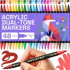 ARTISTRO Paint Markers - Acrylic Pens for Rock, Glass, Fabric, DIY - Art Supp...