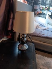 Table Lamp Twirl Twist Detail Cream Shade