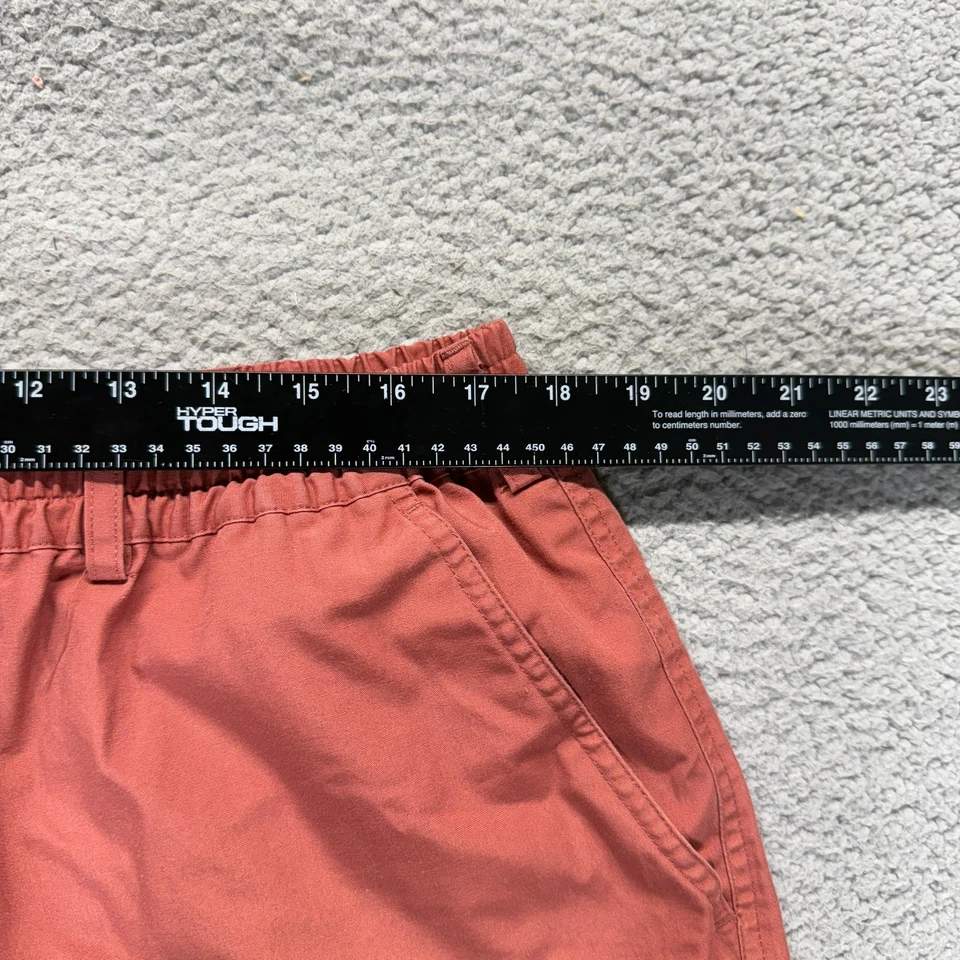 Haband Casual Joe Orange Men Size 42 Cotton Blend Flat Front Preppy Chino Shorts - Image 2 of 4