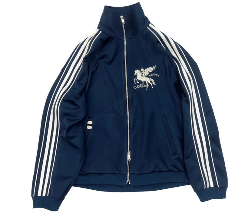 PACOSPLY Falling Angel Sports Jacket Navy Korean Streetwear Windbreaker