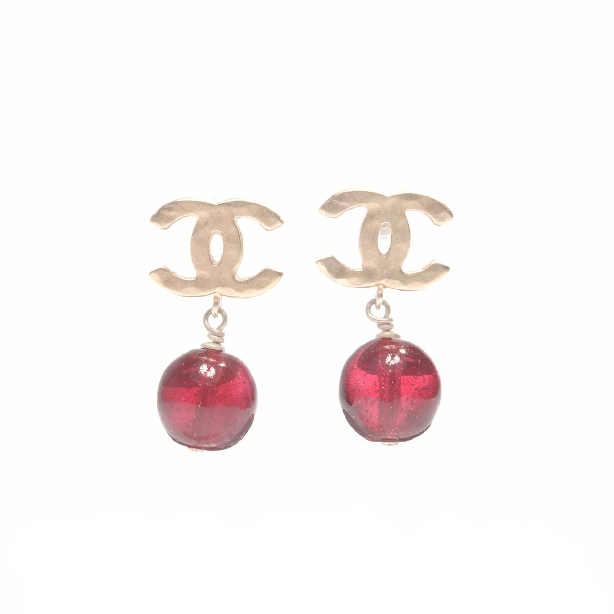 CHANEL B11A 2011 Coco Mark Colored Stone Earrings… - image 2