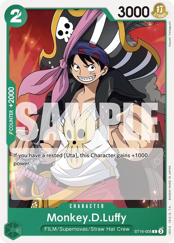 Monkey.D.Luffy (ST16-005) - Normal ST16-005 Starter Deck 16: GREEN Uta NM