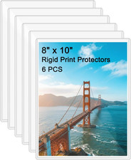 8" x 10" Clear Rigid Card Sleeves - Waterproof Protectors for Photos  Cards