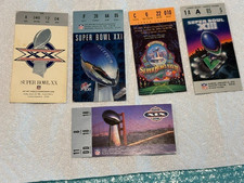 Vintage Lot of NFL Football Super Bowl Ticket Stubs - 13 - 19 - 20 - 21 - 28