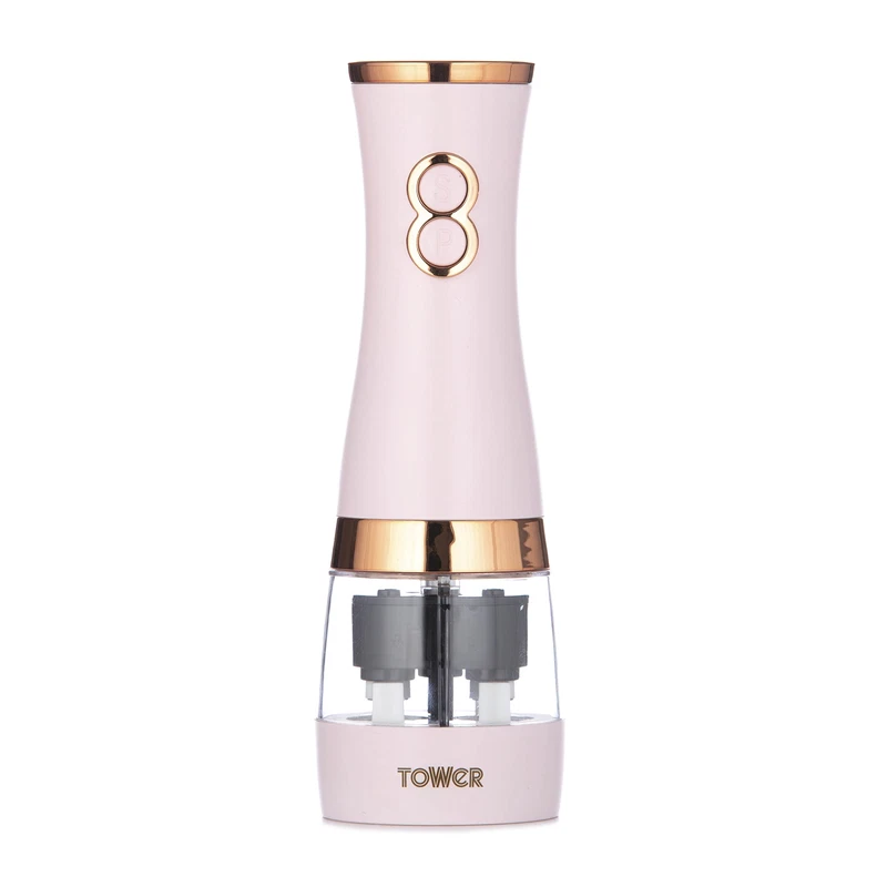 Tower T847004Pnk Electric Salt And Pepper Mills Battery Operated Adjustable
Opens in a new window or