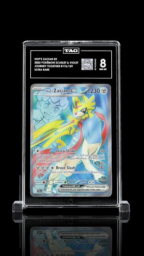 Hop's Zacian ex graded TAG 8 for sale on eBay