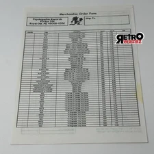 Insane Clown Posse 1998 Merchandise Order Form 8.5x11” ICP flyer Juggalo