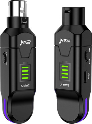 Wireless XLR Transmitter and Receiver   2.4Ghz Wireless Microphone System, 48V P
