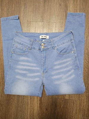 Girl Index Girls Skinny Slim Fit Blue Light Wash Denim Jeans Size 13 Pockets
