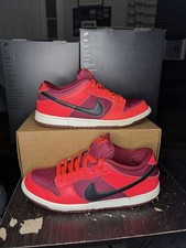 Nike SB Dunk Low Pro Laser Crimson Mens Skate...