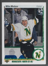 Mike Modano Rookie #46 1990 Upper Deck Minnesota North Stars Hockey Card NHL NM. rookie card picture