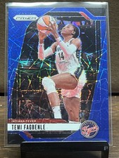Temi Fagbenle 2024 Panini Prizm WNBA Blue Velocity Prizm Card-#136 Indiana Fever
