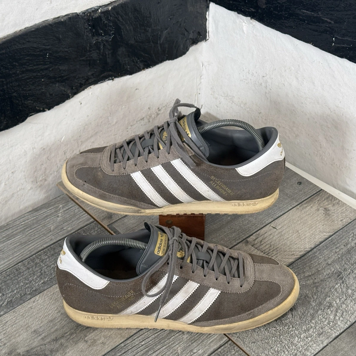 adidas gazelle silver green womens adidas Originals Beckenbauer Trainers