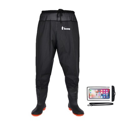 Waterproof Fishing Waist Waders Pants with Boots for Men and Women for Fishin...