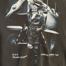 Vintage 1993 Aviations Pioneer Airport Golden Age USA Made Sweatshirt Size Xl