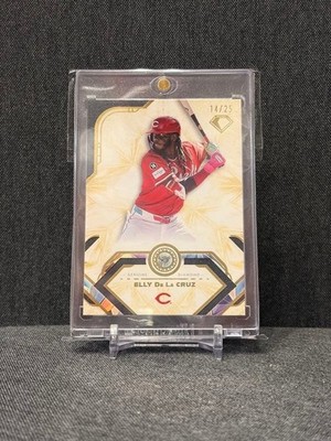 TOPPS 2025 Diamond Icons Elly De La Cruz Gemstone MLB Trading Card /25 Pre-Owned