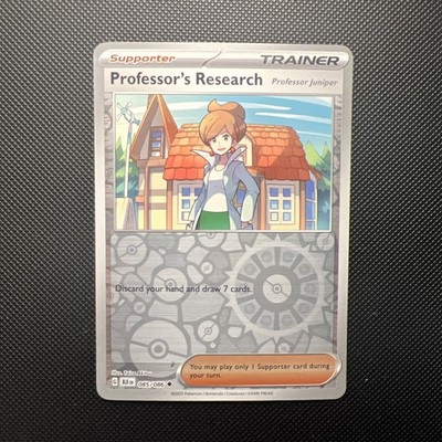 Professor's Research - #085/086 - SV: Black Bolt - Reverse Holo Uncommon - NM
