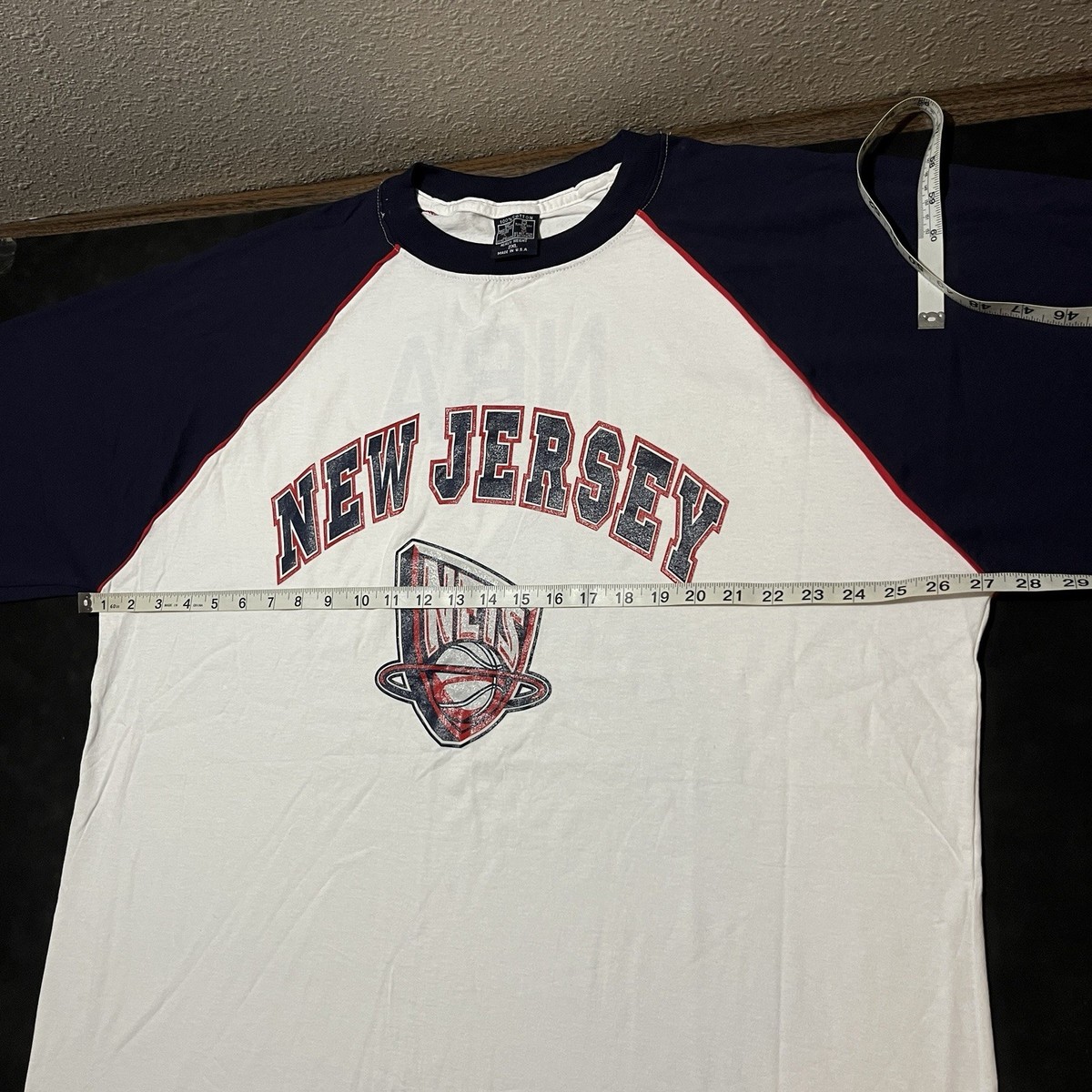 90s　NBA　Nets　ネッツ　バスケゲームシャツ　ワッペン　刺繍ロゴ　2XL 90s NBA Nets ネッツ バスケゲームシャツ ワッペン 刺繍ロゴ 2XL