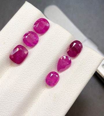 4.80 Cts Natural Untreat ruby 6 Piece loose gemstone lot From Afghanistan