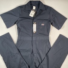 Dickies Short Sleeve Coverall Mens Small Regular Navy Workwear Jumpsuit New
